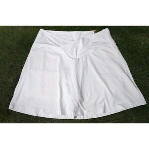 Womens XL Active Cotton High Waist V Crossover Skirt White Victoria's Secret New